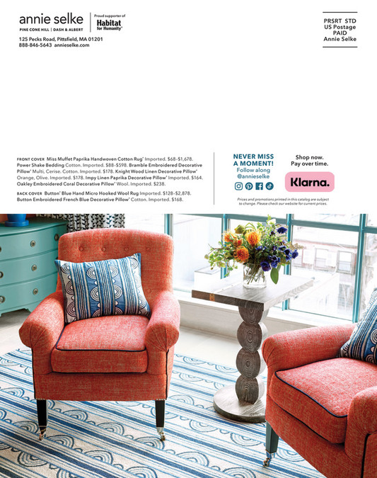 Annie Selke March Catalog Page